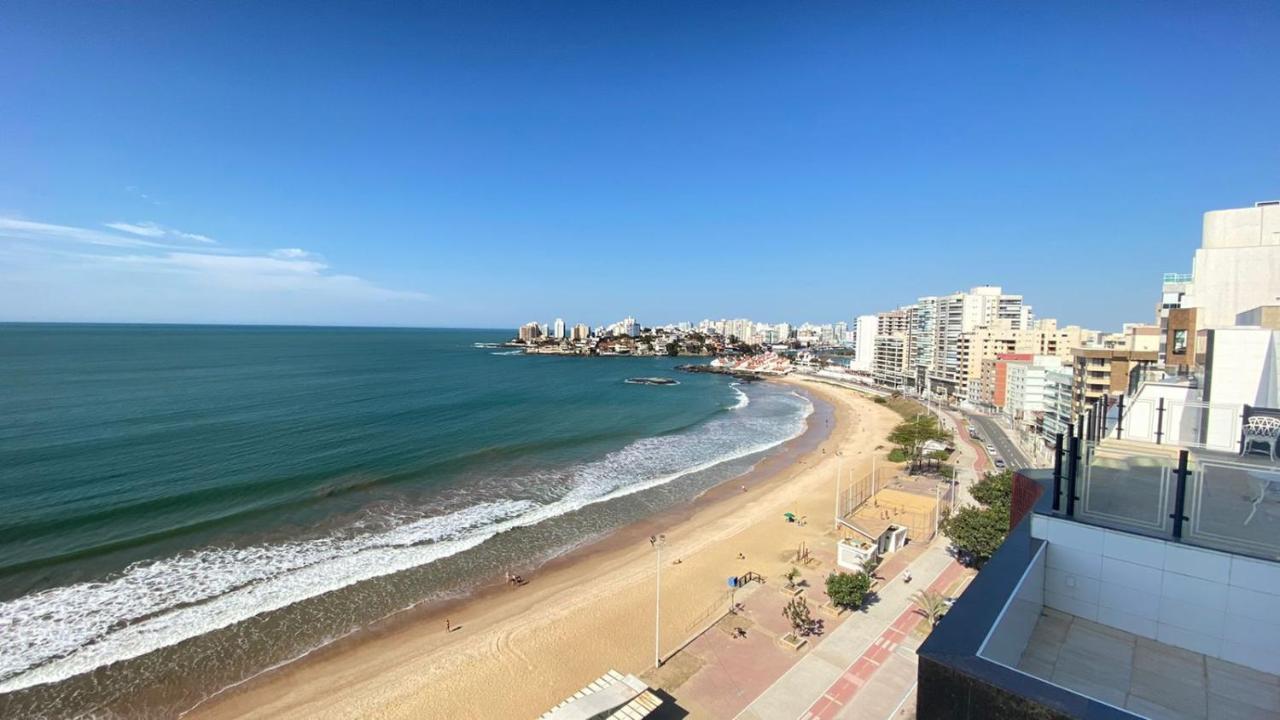 Vista Panoramica Para O Mar Da Praia Do Morro Guarapari Apartamento Exterior foto